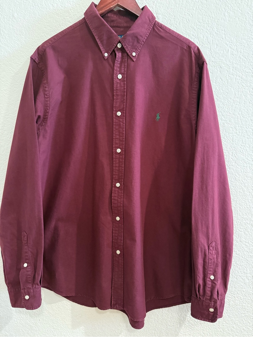 Polo Ralph Lauren Burgundy Button-Down Shirt Extra Extra Large